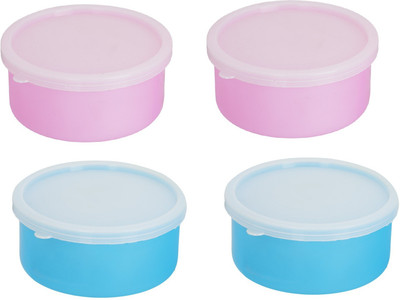 

Philco Carrolite Combo 2 Pink -2 Blue Plastic Container 4 Containers Lunch Box(800 ml), Multicolor