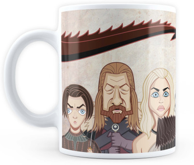 

GRAPHICURRY GAME OF THRONES WINTER IN THE MUG Ceramic Mug(350 ml), Multicolor