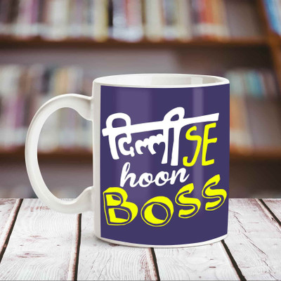 

Chanakya Delhi Se Hu Coffee Ceramic Ceramic Mug(350 ml), White