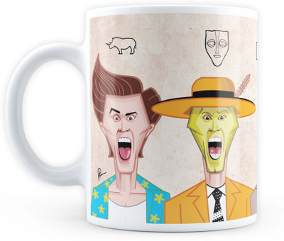 

GRAPHICURRY JIM CARREY ART Ceramic Mug(350 ml), Multicolor