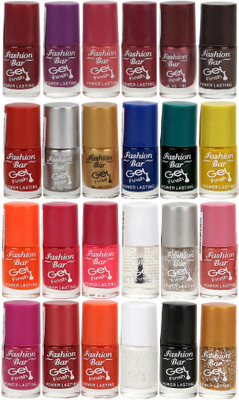 

Fashion Bar Nail Polish Lowest Price Combo 1048 Muticolor(Pack of 24)