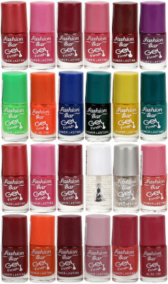 

Fashion Bar Nail Polish Lowest Price Combo 1028 Muticolor(Pack of 24)