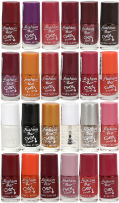 

Fashion Bar Nail Polish Lowest Price Combo 1063 Muticolor(Pack of 24)