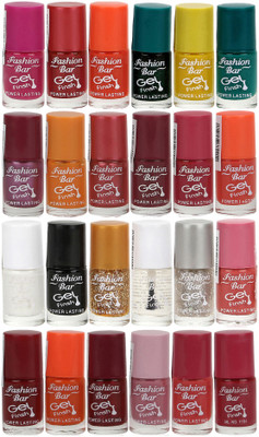 

Fashion Bar Nail Polish Lowest Price Combo 1062 Muticolor(Pack of 24)