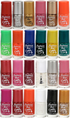 

Fashion Bar Nail Polish Lowest Price Combo 1030 Muticolor(Pack of 24)