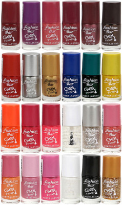 

Fashion Bar Nail Polish Lowest Price Combo 1047 Muticolor(Pack of 24)