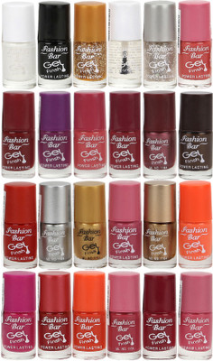 

Fashion Bar Nail Polish Lowest Price Combo 1054 Muticolor(Pack of 24)