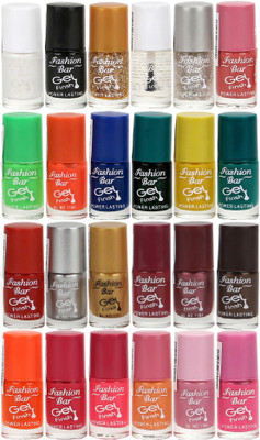 

Fashion Bar Nail Polish Lowest Price Combo 1033 Muticolor(Pack of 24)