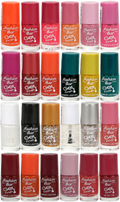 

Fashion Bar Nail Polish Lowest Price Combo 1017 Muticolor(Pack of 24)