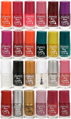 

Fashion Bar Nail Polish Lowest Price Combo 1014 Muticolor(Pack of 24)
