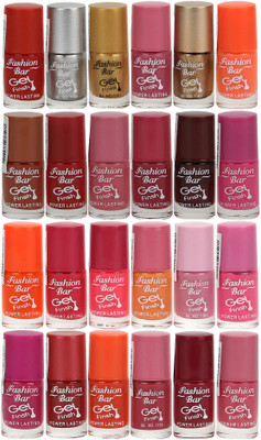

Fashion Bar Nail Polish Lowest Price Combo 1056 Muticolor(Pack of 24)