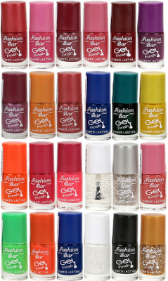 

Fashion Bar Nail Polish Lowest Price Combo 1045 Muticolor(Pack of 24)