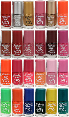 

Fashion Bar Nail Polish Lowest Price Combo 1058 Muticolor(Pack of 24)