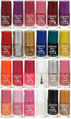 Fashion Bar Nail Polish Lowest Price Combo 1044 Muticolor(Pack of 24)