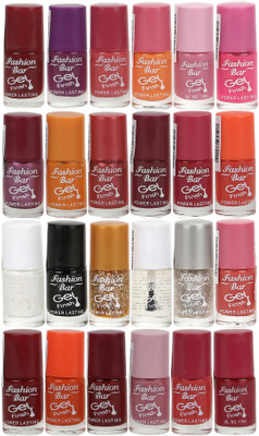 

Fashion Bar Nail Polish Lowest Price Combo 1038 Muticolor(Pack of 24)
