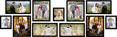 

Swadesi Stuff MDF Photo Frame(Black, 11 Photos)