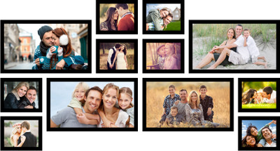 

Swadesi Stuff MDF Photo Frame(Black, 12 Photos)