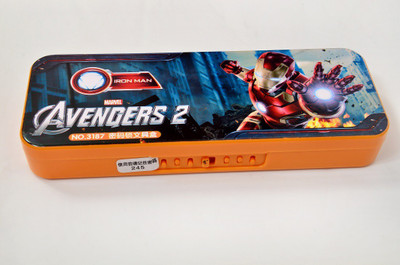 

Worthy Shoppee Avengers Avengers Pencil Box Art Plastic Pencil Box(Set of 1, Orange)