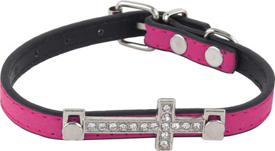 

SRI Designer Embellishment Adjustable Collar For Puppy/Cat Cat Everyday Collar(, PINK
