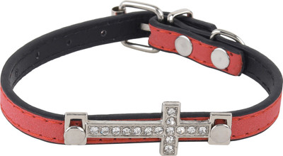 

SRI High Quality Designer Embellishment Adjustable Collar For Puppy/Cat Cat Everyday Collar(, PEACH