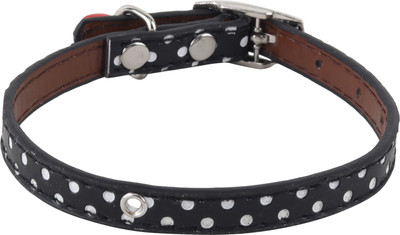 

SRI High Quality Polka Dots Collar With Bell For  Pet/Puppy/Cat Cat Everyday Collar(, BLACK