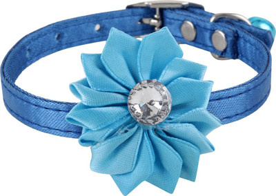 

SRI High Quality Designer Adjustable Flower Collar For Puppy/Cat Cat Everyday Collar(, BLUE