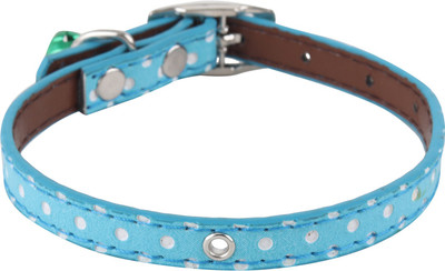 

SRI Polka Dots Collar With Bell For  Pet/Puppy/Cat Dog & Cat Everyday Collar(, BLUE