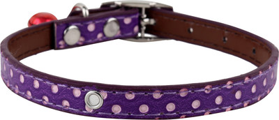 

SRI High Quality Polka Dots Collar With Bell For  Pet/Puppy/Cat Cat Everyday Collar(, PURPLE