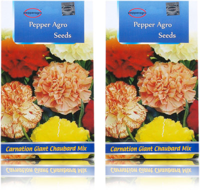 

Pepper Agro Carnation Giant Chaubard Double Mixed Flower seeds Seed(100 per packet)