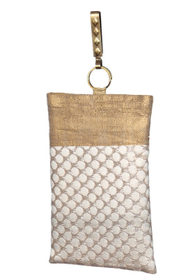 

Mahadev Exports Mobile Pouch for Women White Circle Mobile Pouch(White)