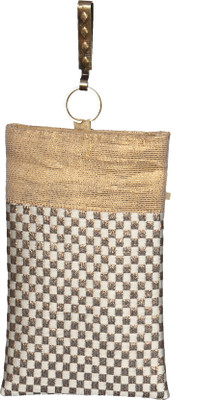 

Mahadev Exports Mobile Pouch for Women Checks Mobile Pouch(Gold)