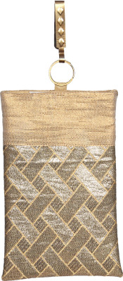 

Mahadev Exports Mobile Pouch for Women Square Mobile Pouch(Gold)