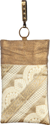 

Mahadev Exports Mobile Pouch for Women White Gold Mobile Pouch(Gold)