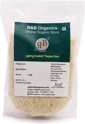 

B&B Organics Thanjavur Ponni Rice (Medium Grain, Parboiled)(3 kg)