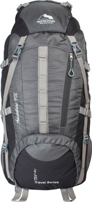 

Rockchase Backpack for Hunting Shooting Camping Hiking Traveling Rucksack - 90 L(Grey)