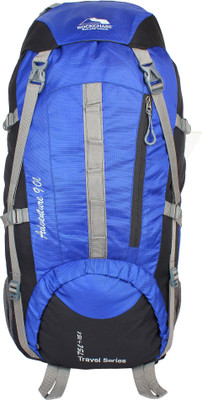 

Rockchase Backpack for Hunting Shooting Camping Hiking Traveling Rucksack - 90 L(Blue)