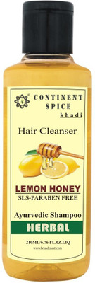 

Continent Spice Khadi Lemon & Honey Herbal Shampoo- SLS & Paraben Free - CS682005(210 ml)