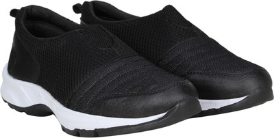 

Kraasa Sports Slip On Running Shoes For Men(Black