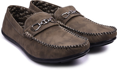

Arthur Men's Brown PU Loafers For Men(Brown