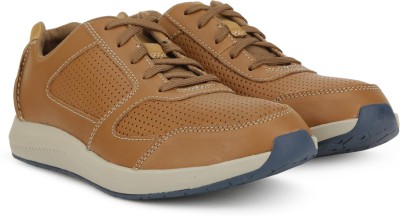 

Clarks Sirtis Mix Dark Tan Lea Sneakers For Men(Tan