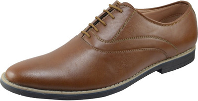 

Vonzo Leisure Lace-up Flat Oxford Dress Lace Up For Men(Tan
