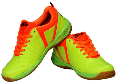 

B-TUF FIRE Badminton Shoes For Women(Green, Orange