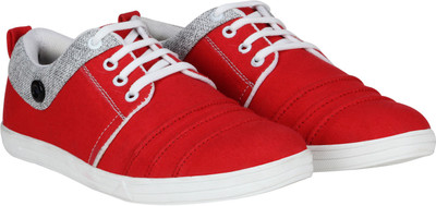 

Kraasa Glacier Sneakers For Men(Red, Grey