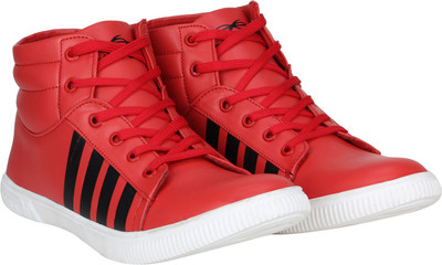 

Knot n Lace Foot Sneakers For Men(Red, Black