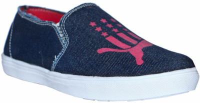 

MarcoUno MarcoUno Black Slip-On Casual Shoes Party Wear For Men(Blue