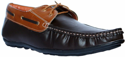 

MarcoUno MarcoUno Dark Brown Driving Casual Shoes Party Wear For Men(Black