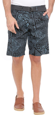 Showoff Printed Men Dark Blue Chino Shorts Showoff Printed Men Dark Blue Chino Shorts