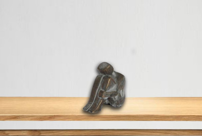 

TAA Decorative Showpiece - 12 cm(Ceramic, Grey)