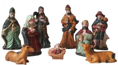 

CraftEra Decorative Showpiece - 9 cm(Polyresin, Multicolor)