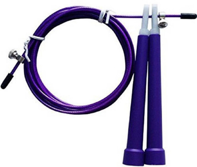 SERVEUTTAM Heavy Cable & Adjustable Length Speed Skipping Rope Speed Skipping Rope(Blue, Length: 274 cm)